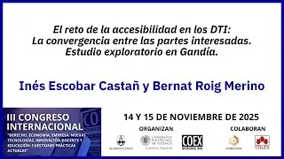 COMUNICACI&Oacute;N &ndash; El reto de la accesibilidad en los DTI: La convergencia entre las partes interesadas