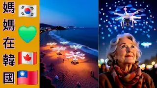 Mom in Korea! Colleen's Trip Episode 5: Gwangalli Beach Drone Light Show Welcoming the New Year 2023