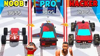 SHINCHAN NOOB vs PRO vs HACKER in Build a Car with FRANKLIN & CHOP | DREAM SQUAD