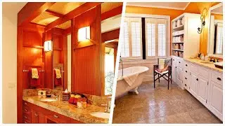 75 Tropical Orange Bathroom Design Ideas You'll Love ♡