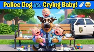 Police Dog vs. Crying Baby! 🍼😂 | Funny Baby Care Challenge | Rescue Story | Sheriff Labrador
