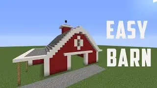 MineCraft Tutorial: How to Build an Easy Barn in MineCraft