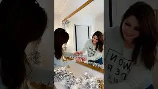 SIMPLE Budget CHRISTMAS Decor DIY | MAGNIFICENT Bathroom Mirror MOMENT | DECORATE WITH ME