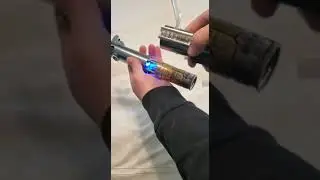 Goth3D Mentor V2 Chassis going home into A New Hope Graflex Replica body neopixel proffie lightsaber