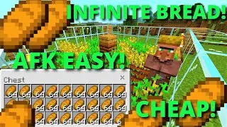 Easy 1.20 AFK CROP/BREAD FARM TUTORIAL Minecraft Bedrock (MCPE/Xbox/PS4/Nintendo Switch/Windows10)