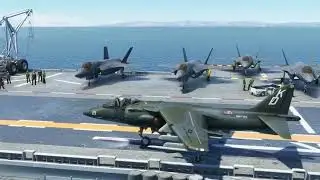 AV-8B Harrier II en Action | US Marines | Appontage sur Porte-Aéronefs | MSFS 2020