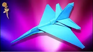 Origami : ✈ Avion de chasse 🛫 F 16 🛩 Jet Fighter