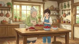 Spring Morning, Making Strawberry Sandwiches &mdash; A Sweet Symphony of Light | Ghibli Aesthetic