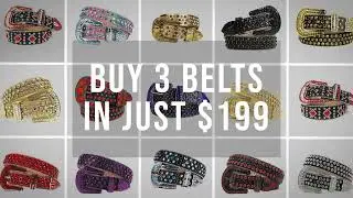 Rhinestone Belt Store Sale 60% Off