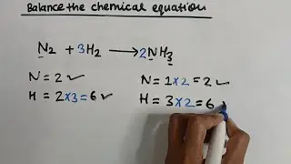 how to balance: n2 + h2 = nh3
