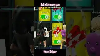 1v1 with every gun how to unlock Neon Sniper #fortnite #1v1 #secret