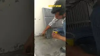 Rust Remove Work of Inverter Room Filters || Solar Plant #solarrepair #renewableenergy