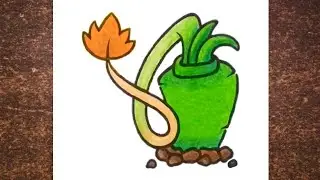How to Draw Wasabi Whip | Plants vs Zombies 2 | Easy Drawing | Speed Art | Plants Drawing 