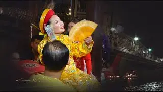 Thanh Đồng Nguyễn Thị Mỹ Lệ Loan Giá Tại Đền Đức Quan Hoàng Mười p1