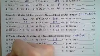1 Umrechnung von kleinen Zeitmaße