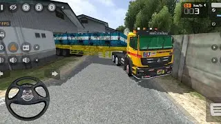 MANTUL PERMAINAN TRUK TRAILER MUATAN GENSET BESAR DARI PABRIK AYAM - GAME BUS SIMULATOR INDONESIA