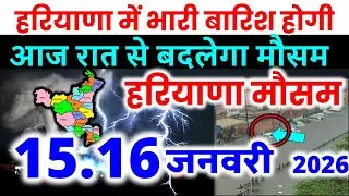 हरियाणा मौसम 15 जनवरी 2026 | Haryana Weather Today Aaj Ka Mausam Haryana Cold Wave 15 january 2026
