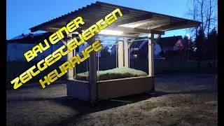 Zeitgesteuerte Heuraufe bauen | Teil 1 | #pferde  #4K  #Diy