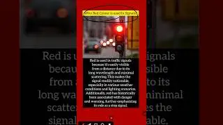 Why Red Colour is used for Danger Signals🤯 #shorts#viral #trendingshorts #viralshort #facts #physics