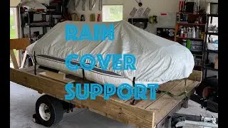 Making a support for the cover of the dinghy