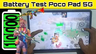 Poco pad 5g full Battery Draining Test bgmi|क्या ये गेमिंग टैब है या नहीं Bgmi poco pad 5g #mithlesh