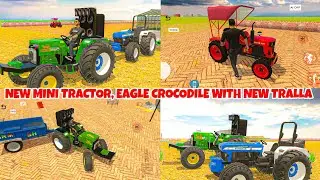 Lucky Goldsmith Johndeere Added with Big Trolley in Indian Desi Life Simulator 3d🤑#tractorgame