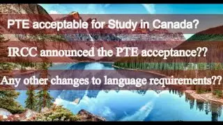 PTE Accepted in Canada for SDS application 2023| English Language test  for Canada student visa