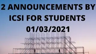 ICSI 2 Announcements - Recorded Video Lectures & Important Links for CS Students