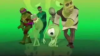 Shrek y sus amigos verdes bailando- la resaka