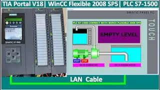 TIA Portal V18| PLC S7-1500 connect with WinCC Flexible 2008 SP5| PLC Siemens tutorial| PLCSIM