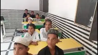 Small Kids Learning English Words from Smart Class - N Habib Foundation