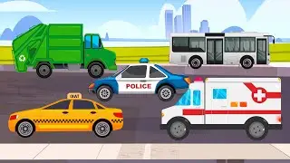 Learn City Vehicles & More | Vocabulary For Kids | BittyBeam For Kids
