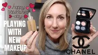 VALENTINE'S DAY GRWM | PLAYING WITH NEW CHANEL AU FILS DE L'EAU | VICTORIA BECKHAM SERUM AND MORE!