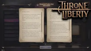 Elemental Fusion Test Information - Near Purelight Tower Collection Codex THRONE AND LIBERTY