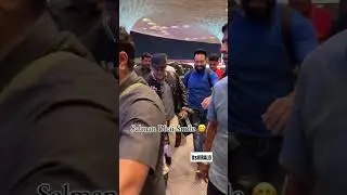 Salman Khan rocks airport look with pants featuring his face on the back: Watch viral video #shorts