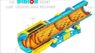 Роторная дробилка кусков DIDION / Установка для рекуперации песка