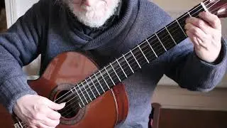 Study in D Major by Fernando Sor Op35 no.17 Guitar Tutorial PART TWO