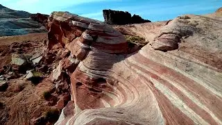 Scenic hike to the Fire Wave at the Valley of Fire near Las Vegas Nevada
