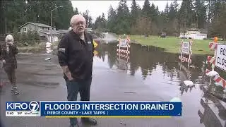 Lake Tapps intersection drained after weeks of flooding