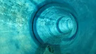 GalaxSea Jena - Blaue Röhrenrutsche 
