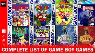 Nintendo Switch Online: Complete List of Game Boy Games