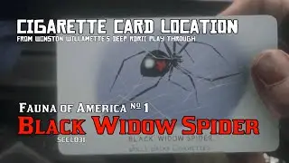 Fauna of America 1: Black Widow Spider - Cigarette Card Location [RDRII]