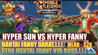 Hyper Sun Vs Hyper Fanny, Hyper Sun Terbaru, Sun Hyper, Emblem Build Sun, Cara Rotasi Sun, MLBB-S28