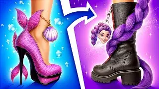 Meerjungfrau Glow-up in Rumi von Huntrix! K-Pop Demon Hunters MakeOver im echten Leben!