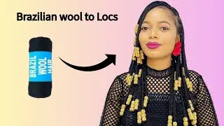 OMG ! Viral 3 steps trendy Braid with Brazilian wool / Beaded braided short hairstyle 