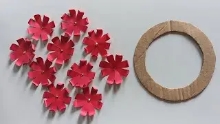 Unique Paper Craft Ideas/ New Wall Decor ideas/ Craft With Paper /Dye Wall Decoration Craft Wallmeat