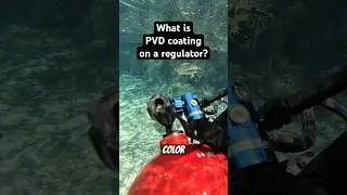 Color PVD coating on regulators has a purpose 🤿👌 #scubagear #divegear #scubadiving