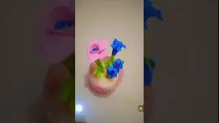Mini flower vase craft. #viral#shorts