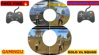 Free Fire Solo Vs Squad Gameplay Gaming1j