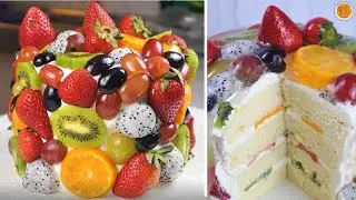 FRUIT JELLY CHEESECAKE | Vanilla Chiffon Cake with Cream Cheese Frosting | Mortar and Pastry